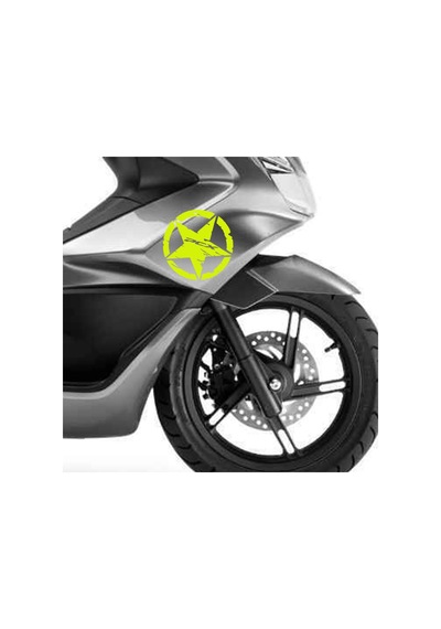 Deeb Army Honda Pcx Yıldız Sticker Etiket Mat Sarı 2 Adet