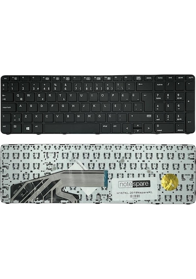 Hp Uyumlu Probook 450 G4 Y8b54ea , 450 G4 Y8b55ea , 450 G4 Y8b56ea Klavye Siyah Tr