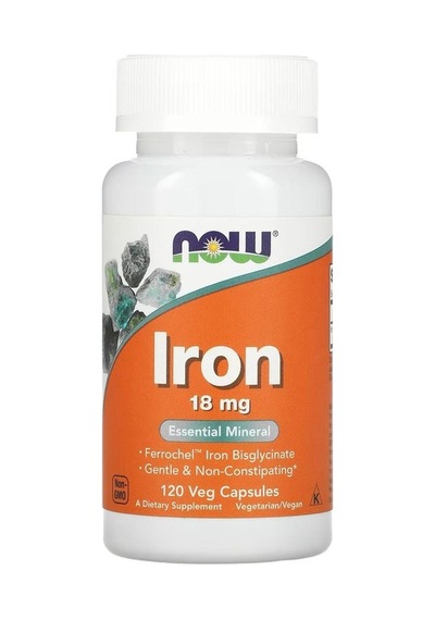Iron Demir, 18 Mg, 120 Veg. Kapsül.usa Menşei.dmmedicine'den