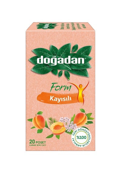 Doğadan Form Çayı 20'li Kayısılı - 40 G Lezzetli Ve Ferahlatıcı Tarı