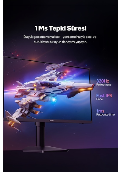Koorui 27" G2721E 320Hz 1ms IPS QHD 2K Pivot Gaming Monitör