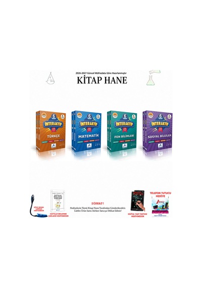 Paraf 6. Sınıf Tüm Dersler Fen, Matematik, Sosyal 4 Kitap Seti