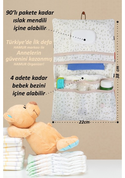 Anne Bebek Bakım Çantası Yenidoğan Alt Açma Değiştirme Düzenleyici Çantası Organizer Poyraz