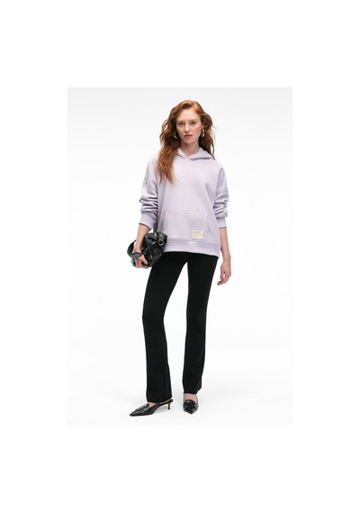 ETHIQUET C ARIE Kadın Organik Pamuklu Oversize Kanguru Cepli Kapüşonlu ila Sweatshirt