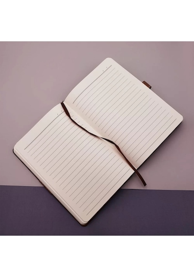 Soft Tarihsiz Deri Defter Kalem Çok Renkli