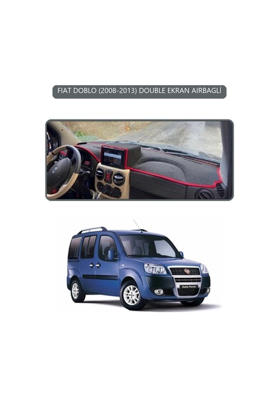 Fıat Doblo 2000-2008 Double Ekrantorpido Koruma Halısı Gri Kenar