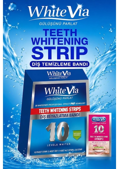 Pap Technology Diş Beyazlatma Bandı 10 Paket 20 Strip
