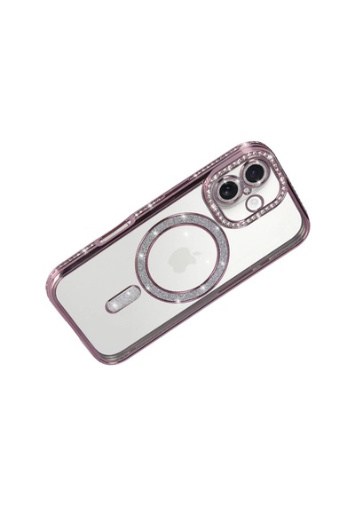 Apple, Uyumlu iPhone 17 Joke Simli Magneticsafe Kılıf Pembe