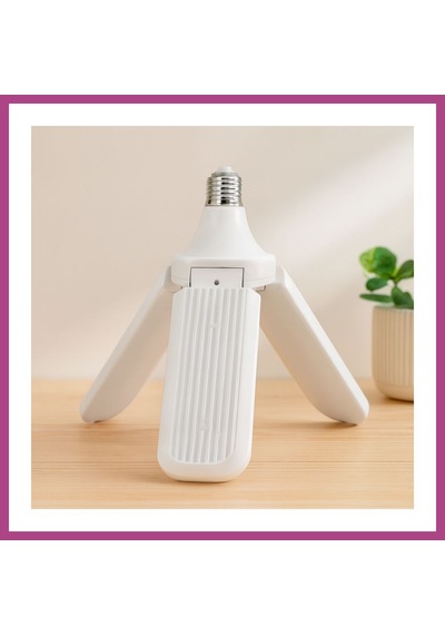 Gees Global Pervane Model 3 Kollu Beyaz Led Ampul E27 24w Gbzs