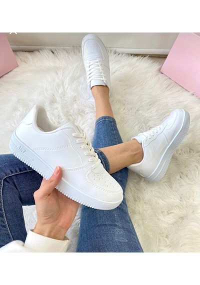 Aır Termo Taban Unısex Spor Sneaker (503506384) Beyaz