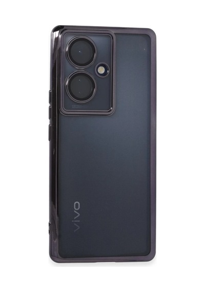 Vivo V29 Lite Uyumlu Kılıf Lensli Silikon - Mor