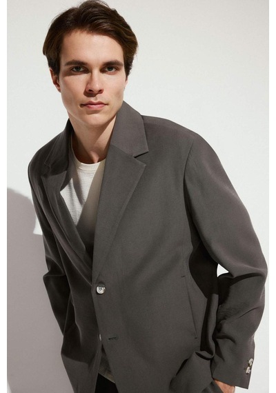 Defacto Oversıze Blazer Koyu Khakı Ceket H7041ax26smkh522 Haki-kh522