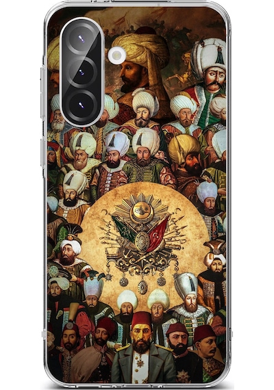 Samsung Galaxy A56 Uyumlu Osmanlı Padişahları Baskılı Silikon Kılıf Renkli