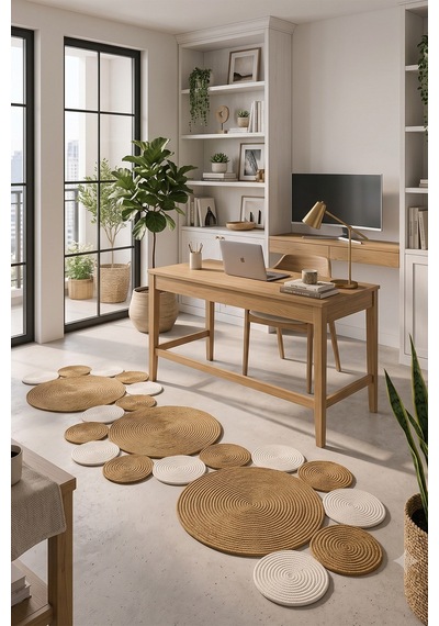 Villadia Home Textile Jüt Hasır Sarmal Kilim Yuvarlak Örgü Halı Yolluk Dekoratif Doğal Görünümlü Bohem Ev Kilimi Salon Balkon Oturma Yatak Mutfak Çocuk Odası 310bambukrem Villadia Home Textile Jüt Hasır Sarmal Kilim Yuvarlak Örgü Halı Yolluk Dekoratif Doğal Görünümlü Bohem Ev Kilimi Salon Balkon Oturma Yatak Mutfak Çocuk Odası 310bambukrem