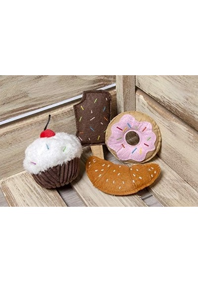 Peluş Kedi Oyuncağı, 7.5 Cm Çörek, Pembe