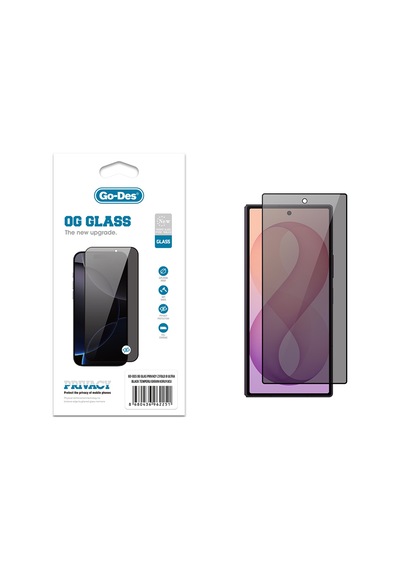 Galaxy Z Fold 8 Ultra Uyumlu Go Des Og Glass Privacy Antistatik Temperli Cam Ekran Koruyucu Siyah