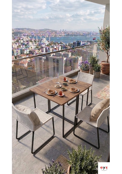 Ayz Vorkır 2 Katlanır Çalışma Masası Yemek Masası Mutfak Masası Balkon Masası Siyah - Çam Ayz Vorkır 2 Katlanır Çalışma Masası Yemek Masası Mutfak Masası Balkon Masası Siyah - Çam