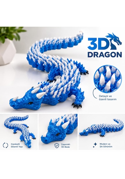 3d Hareketli Ejderha Figürü