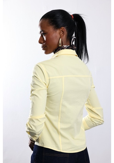5in1Canpolat Sarı Slim Fit Gömlek 17449 Sarı