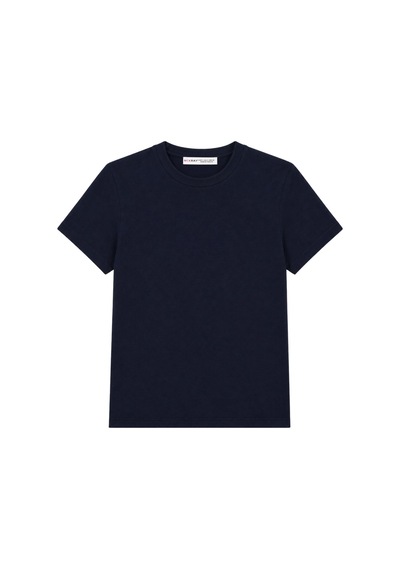 Mixray 2100 Kadın Slim Fit Bisiklet Yaka Soft Basic T-shirt Lacivert