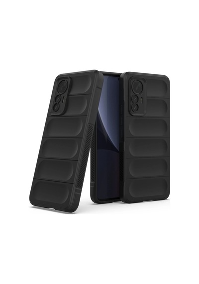 Ilkeshop Newface Xiaomi Mi 12 Lite Kılıf Optimum Silikon - Siyah Sıyah