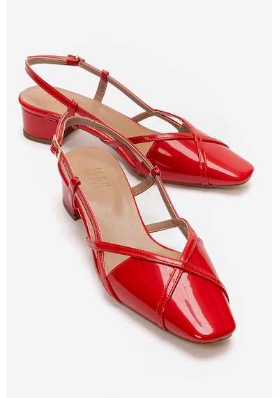 Luvishoes Olena Kırmızı Rugan Kadın Topuklu Sandalet