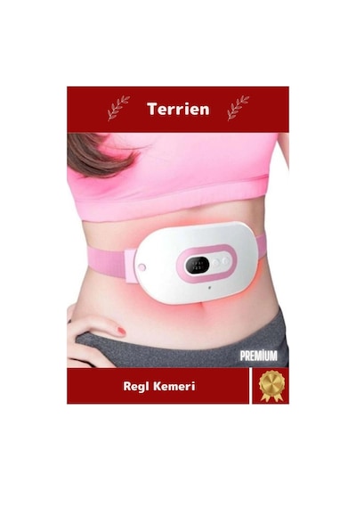 Terrien Premium Yeni Seri Dijital Bel Sırt Kas Karın Sıcaklık Titreşim Ayarı Masaj Özellik Adet Kemeri Çok Renkli