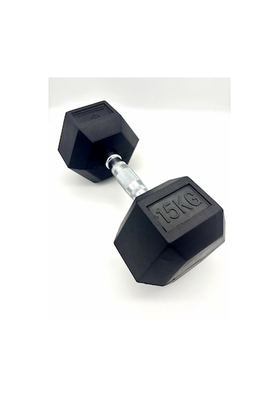 Alin Sport 15 Kg Kauçuk Profesyonel Olimpik Hex Dumbbell Hex Dambıl - Altıgen Dambıl