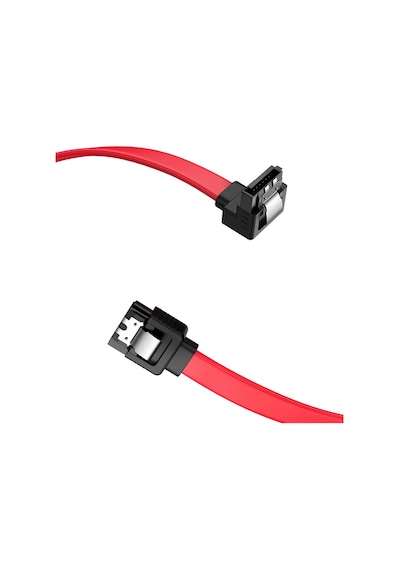 40 cm Sata Data Kablo - 90 Derece - Metal Klips - 5 Adet
