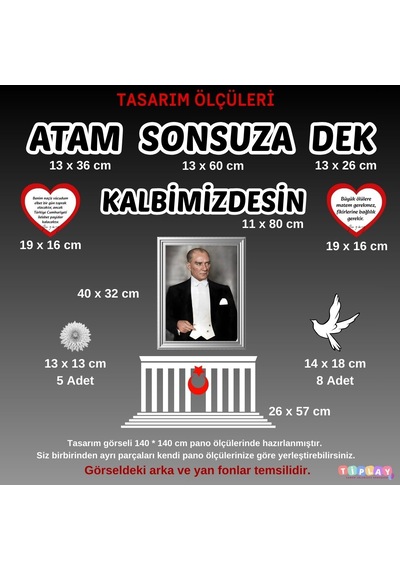 10 Kasım Okul Pano Süsü Atam Sonsuza Dek Kalbimdesin 7