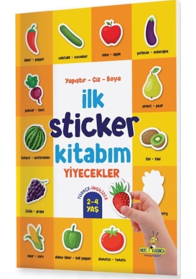 Ilk Sticker Kitabım 2-4 Yaş / Yapıştır-Çiz-Boya Taşıtlar-Hayvan