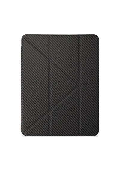 İpad Uyumlu  Pro 11 2024 Kılıf Color Karbon Tablet Kılıfı - Koyu Gri