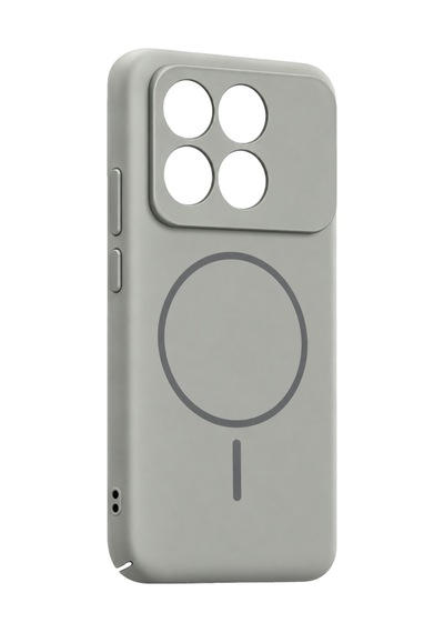 Xiaomi Poco X6 Pro Mika Pc Magsafe Kapak - Gri Çok Renkli