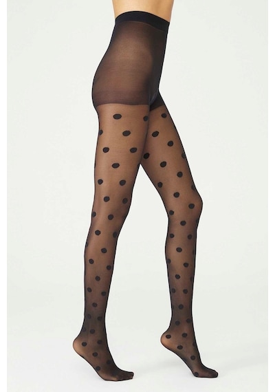 Penti Big Dots Külotlu Çorap Siyah L-Xl Çok Renkli