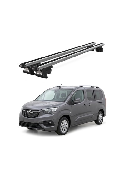 Venüs Opel Combo 2019 Ve Sonrası Uyumlu Gri Ara Atkı Port Bagaj Tavan Barı