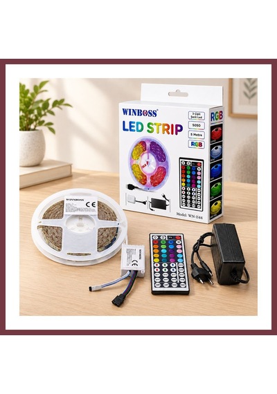 Storeşahin Rgb 5050 Smd Led Şerit 5m 54 Led/m Kumandalı Shn0720