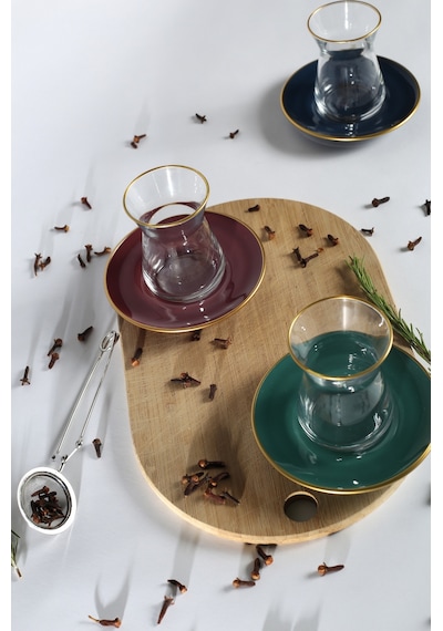 Rakle Elegant 12 Parça Çay Seti 132 Cc Renkli