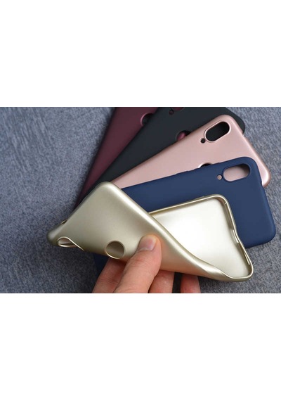 Xiaomi Mi Play Kılıf Zore Premier Silikon Kapak Gold