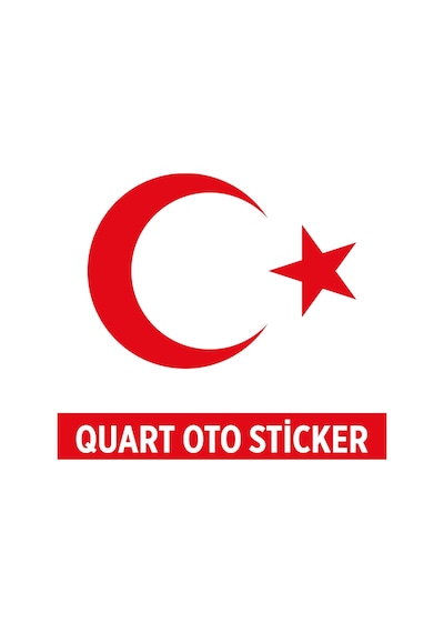 Ay Yıldız Sticker - Türk Bayrağı Sticker