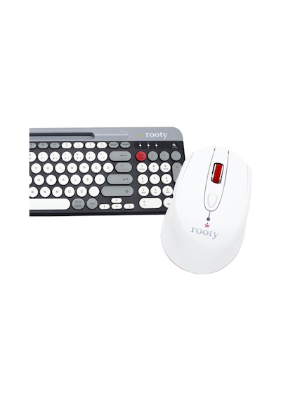 Bluetooth Klavye Mouse Set Çoklu Cihaz Bağlantılı Şık Ve Kullanışlı Kablosuz Set-1019