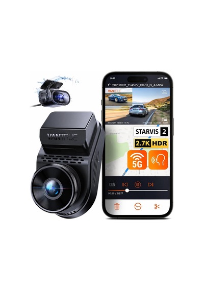 Sonnet1 Pro Qhd 60fps Wi-fi 2 Kameralı Araç Kamerası