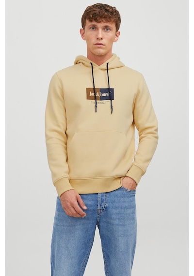 Jack & Jones Jack&jones Kapüşonlu Standart Kalıp Sarı Erkek Sweatshirt 12242197 001