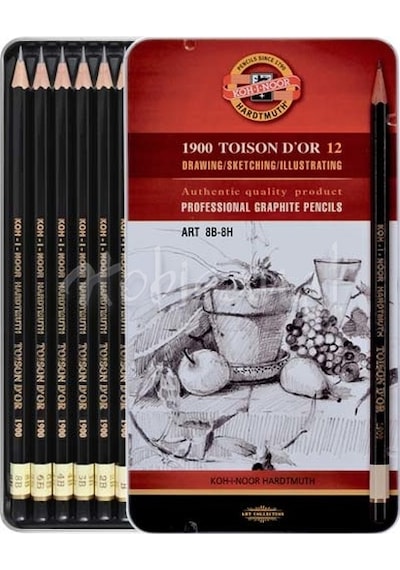 Koh-I-Noor 1900 Toison Dor 12Li Dereceli Kalem 8B-8H 1902