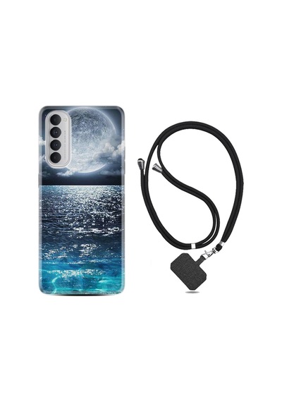Oppo Reno 4 Pro Kılıf Boyun Askılı Great Moon 1301