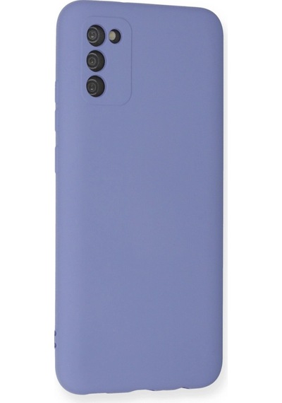 Samsung Uyumlu Galaxy A03s Kılıf Nano İçi Kadife Silikon Lila\