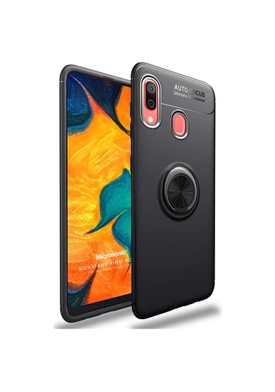 Microsonic Samsung Galaxy Uyumlu A10s Kılıf Kickstand Ring Holder