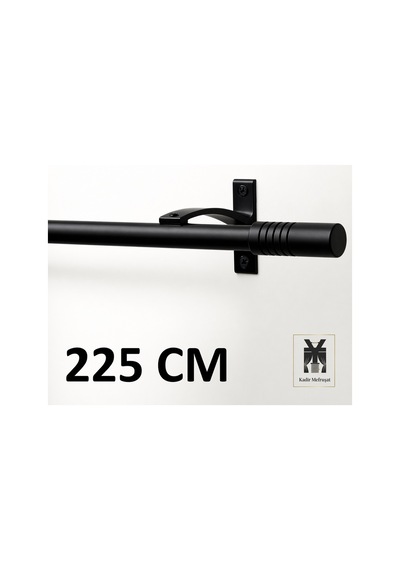 Siyah Alüminyum Tek Kanallı Rustik - Dekoratif Rustik Siyah225cm - 873508043 Siyah225cm