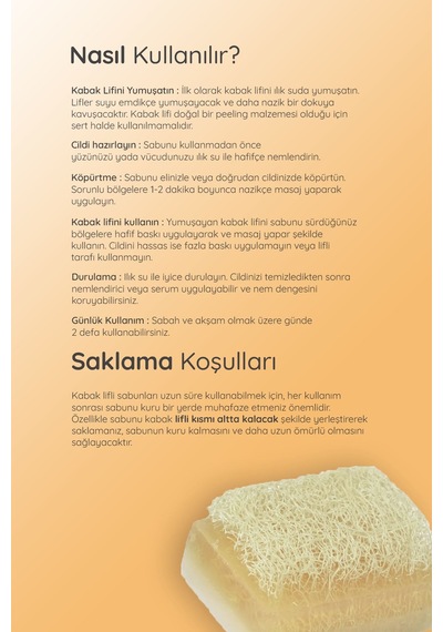 Doğal Peeling Kabak Lifli Eşek Sütlü Katı El Yüz & Vücut Sabunu