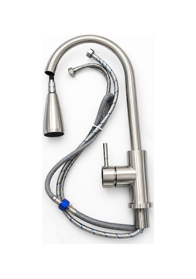 Mitigeur Kitchen Faucet Yeni Mutfak Musluğu Dayanıklı Modern Tasarım Gümüş