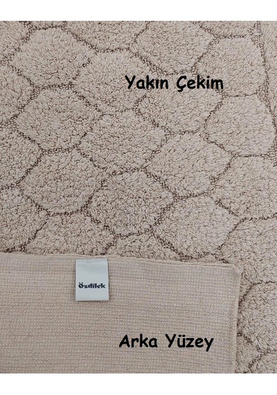 Özdilek Tufting 2li Banyo Seti,pamuklu Paspastakımı-sensitive Bej